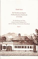 Cover-Bild Die Fürstlich privilegierte Hofbuchdruckerei Rudolstadt (1772-1824).
