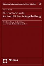 Cover-Bild Die Garantie in der kaufrechtlichen Mängelhaftung