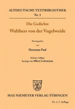 Cover-Bild Die Gedichte Walthers von der Vogelweide