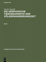 Cover-Bild Die germanische Tierornamentik der Völkerwanderungszeit