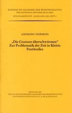 Cover-Bild "Die Grenzen überschwärmen." Zur Problematik der Zeit in Kleists Penthesilea