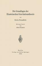 Cover-Bild Die Grundlagen der Einsteinschen Gravitationstheorie