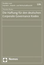 Cover-Bild Die Haftung für den deutschen Corporate Governance Kodex