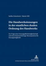Cover-Bild Die Handwerksinnungen in der staatlichen dualen Ordnung des Handwerks