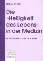 Cover-Bild Die "Heiligkeit des Lebens" in der Medizin