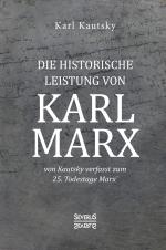 Cover-Bild Die historische Leistung von Karl Marx