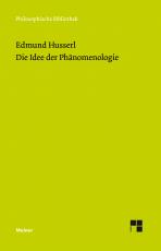 Cover-Bild Die Idee der Phänomenologie