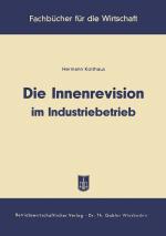 Cover-Bild Die Innenrevision im Industriebetrieb