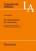 Cover-Bild Die Interpunktion des Deutschen