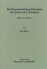 Cover-Bild Die Kanonessammlung Polycarpus des Gregor von S. Grisogono