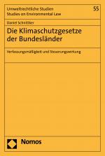 Cover-Bild Die Klimaschutzgesetze der Bundesländer