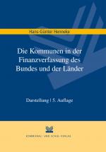 Cover-Bild Die Kommunen in der Finanzverfassung des Bundes und der Länder