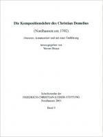 Cover-Bild Die Kompositionslehre des Christian Demelius