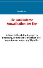 Cover-Bild Die konkludente Konvalidation der Ehe