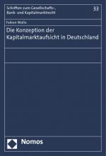 Cover-Bild Die Konzeption der Kapitalmarktaufsicht in Deutschland