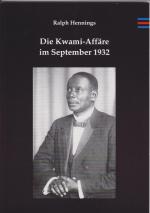 Cover-Bild Die Kwami-Affäre im September 1932