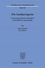 Cover-Bild Die Landarztquote.