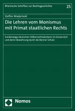 Cover-Bild Die Lehren vom Monismus mit Primat staatlichen Rechts