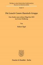 Cover-Bild Die Lensch-Cunow-Haenisch-Gruppe.