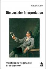 Cover-Bild Die Lust der Interpretation