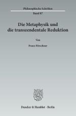 Cover-Bild Die Metaphysik und die transzendentale Reduktion.