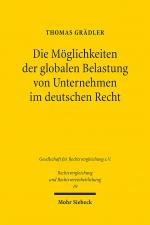 Cover-Bild Die Möglichkeiten der globalen Belastung von Unternehmen im deutschen Recht