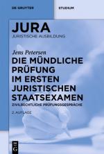 Cover-Bild Die mündliche Prüfung im ersten juristischen Staatsexamen