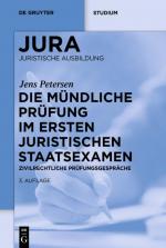 Cover-Bild Die mündliche Prüfung im ersten juristischen Staatsexamen