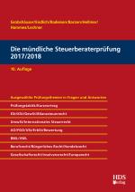 Cover-Bild Die mündliche Steuerberaterprüfung 2017/2018