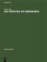 Cover-Bild Die Münster am Oberrhein