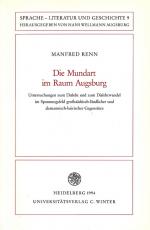 Cover-Bild Die Mundart im Raum Augsburg