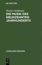 Cover-Bild Die Musik des neunzehnten Jahrhunderts