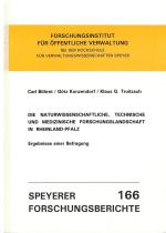 Cover-Bild Die naturwissenschaftliche, technische und medizinische Forschungslandschaft in Rheinland-Pfalz