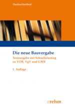 Cover-Bild Die neue Bauvergabe