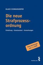 Cover-Bild Die neue Strafprozessordnung