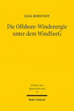 Cover-Bild Die Offshore-Windenergie unter dem WindSeeG