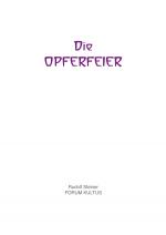 Cover-Bild Die OPFERFEIER - Kurzausgabe A6