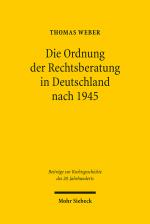 Cover-Bild Die Ordnung der Rechtsberatung in Deutschland nach 1945