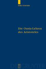 Cover-Bild Die Ousia-Lehren des Aristoteles