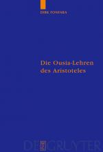 Cover-Bild Die Ousia-Lehren des Aristoteles