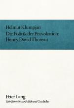 Cover-Bild Die Politik der Provokation- Henry David Thoreau