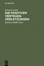 Cover-Bild Die positiven Vertragsverletzungen