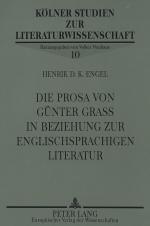 Cover-Bild Die Prosa von Günter Grass in Beziehung zur englischsprachigen Literatur