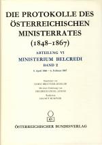 Cover-Bild Die Protokolle des österreichischen Ministerrates 1848-1867 Abteilung VI: Ministerium Belcredi Band 2