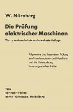 Cover-Bild Die Prüfung elektrischer Maschinen