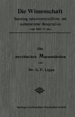 Cover-Bild Die Psychischen Massmethoden