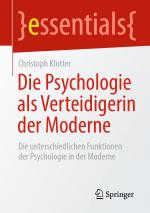 Cover-Bild Die Psychologie als Verteidigerin der Moderne