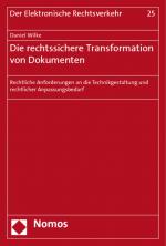 Cover-Bild Die rechtssichere Transformation von Dokumenten