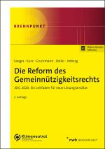 Cover-Bild Die Reform des Gemeinnützigkeitsrechts