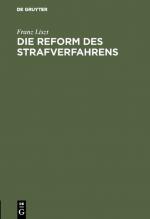 Cover-Bild Die Reform des Strafverfahrens